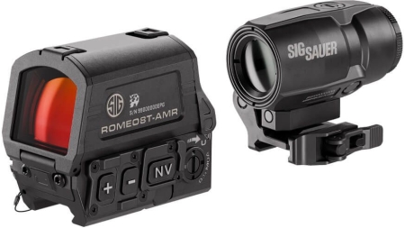 SIG SAUER ROMEO8T-AMR COMBO KIT, RED DOT AND COMPACT MAGNIFIER