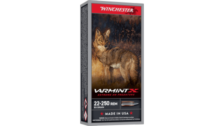 WINCHESTER 22-250 REM VARMINTX XP 55 GR 20 RD/BX 10 BX/CS