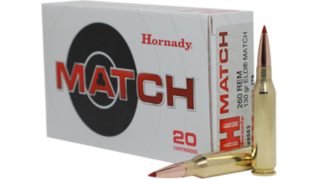 HORNADY 260 REM 130 GR ELD® MATCH 20RD/BX 10BX/CS