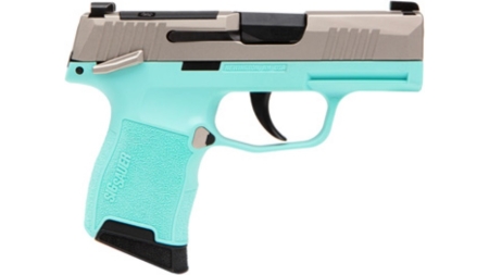 SIG SAUER P365 380ACP NKL/TURQUOISE 10+1