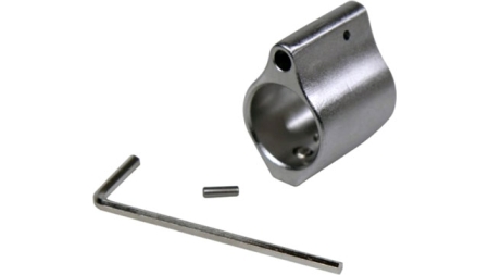 GUNTEC LOW PROFILE GAS BLOCK - .750 DIA STAINLESS STEEL