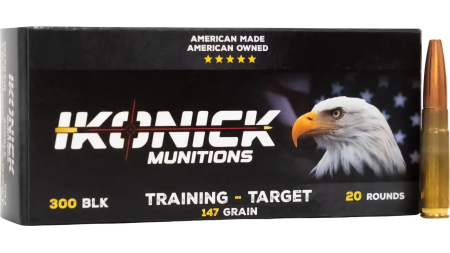 IKONICK USA 300 B/O 147GR PREMIUM RANGE 20RD BOX/500RD CASE