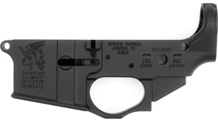 SPIKES TACTICAL STRIPPED LOWER RECEIVER MULTI CAL SNOWFLAKE
