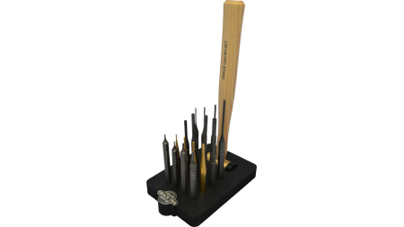 GRACE USA 17 PIECE AR15 PUNCH - & HAMMER SET W/BENCH BLOCK