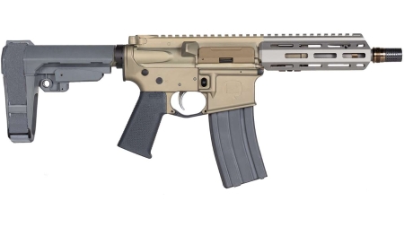 Q SUGAR WEASEL 300BLK PSTL 7" W/ BRACE BLK/GRY 1-30RD MAGAZINE