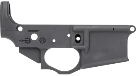 SPIKES TACTICAL STRIPPED LOWER RECEIVER MULTI CAL SPARTAN LOGO