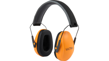 ULTRX SLIM PROFILE EARMUFF - YOUTH/LADIES ORANGE