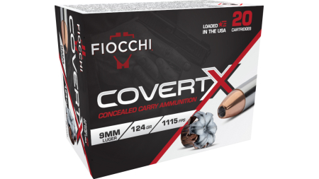 FIO 9MM 124GR COVERTX JHP 20R