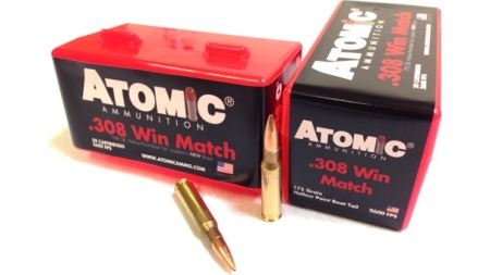 ATOMIC 308 WIN 175GR MATCH - BTHP 50RD 10BX/CS