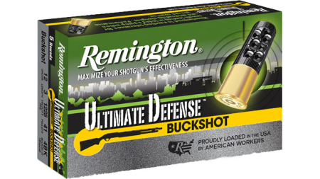 REMINGTON ULTIMATE DEFENSE - 12GA 3" #4 BUCK 5RD 20BX/CS
