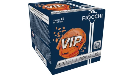 FIOCCHI VIP 410 2.5" 1/2OZ - #7.5 1250FPS 250RD CASE LOT
