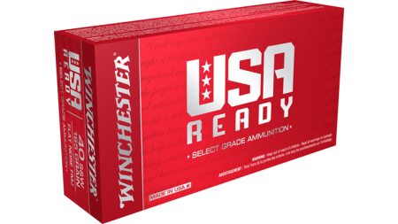 WINCHESTER USA READY 40 SW - 165GR FMJ-MATCH 50RD 10BX/CS