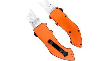 TEMPLAR UTILITY RAZOR OTF - SQUIRE ORANGE WITH 5 BLADES