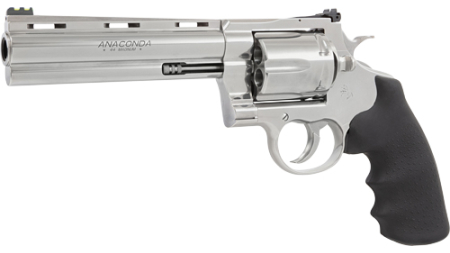 COLT ANACONDA 44MAG 6" 6RD - STAINLESS RUBBER GREEN SIGHT