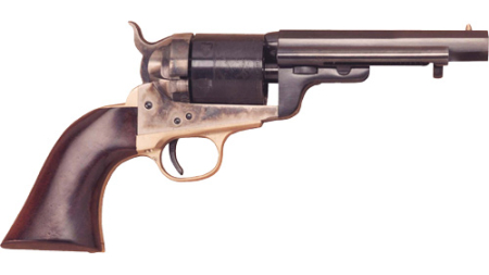 CIMARRON 1851 RICHARDS-MASON - 38SPL 4.75" CC/BLUED WALNUT