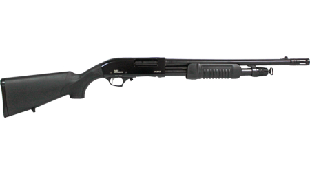 IVER JOHNSON PUMP 12GA 3" 18" - MUZZLE BRAKE BLUED SYNTHETIC