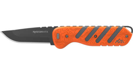 OUTDOOR EDGE RAZOR HTX 3" - FIXED GRAY/ORANGE W/BLADE POD