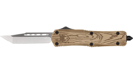 COBRATEC MEDIUM FS3 OTF 3" D2 - WOOD GRAIN CERAKOTE TANTO