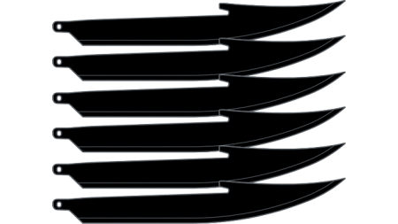 OUTDOOR EDGE 5" REPLACEMENT - BLADES 6-PACK BONING/FILLET