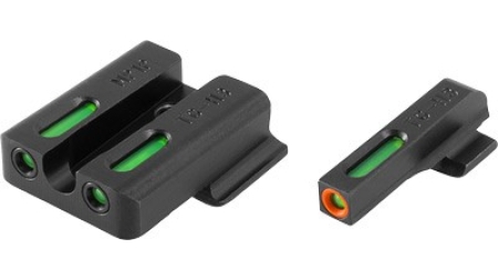 TRUGLO SIGHT SET S&W M&P MOST - TFX PRO GREEN/ORANGE OUTLINE