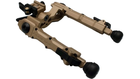 ACCU-TAC BIPOD WIDE BODY RIFLE - 7.5" MAX HEIGHT PICATINNY TAN