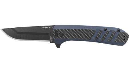 OUTDOOR EDGE RAZOR VX4 3" FLDR - CARBON BLUE G10 BLACK DP