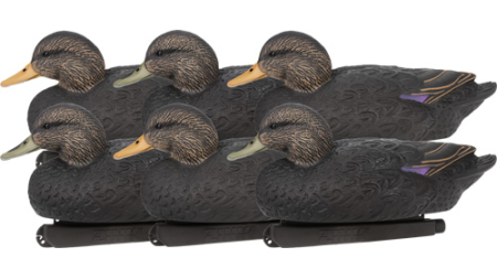 ZINK FLOATER DECOYS BLACK DUCK - 6 PACK