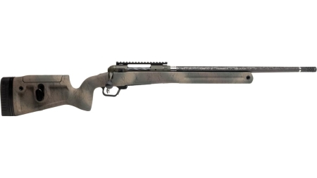 Savage 110 Pro Pursuit Rifle 300 PRC 3rd Capacity 20'' Barrel Earth-tone Camo with Black Web Stock