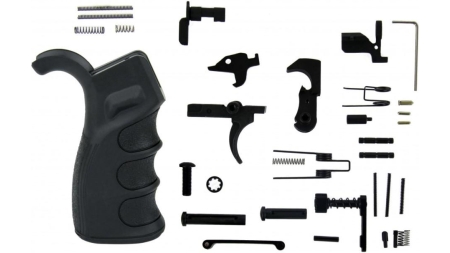 TacFire AR-10 Lower Parts Kit - Black