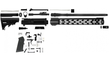 TacFire 16" Unassembled .300 Blackout Rifle Build Kit with Lower Parts Kit