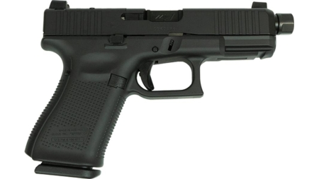 Glock V-Series Model 19 Black Cerakote Handgun 9mm Luger 15rd Magazines (3) 4.6" Threaded Barrel Black Austria Made