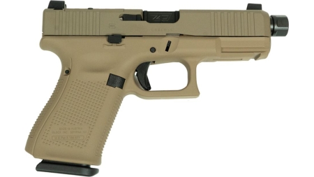 Glock V-Series Model 19 FDE Cerakote Handgun 9mm Luger 15rd Magazines (3) 4.6" Threaded Barrel Austria Made