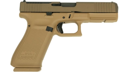 Glock V-Series Model 20 Handgun 10mm Auto 15rd Magazines (3) 4.61" Ported Barrel FDE Cerakote Austria