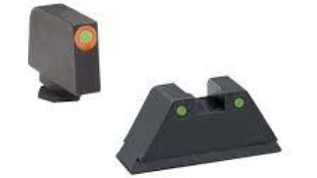 Green Tritium Round Outline Orange .315/black .394 for Glock TallSuppressor