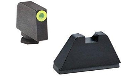 Ameriglo Tritium Tall Sights for all Glock Models except 42 43 -Green Tritium Lime Green Lumi Outline