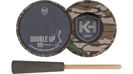 Knight & Hale Double Up Slate/Glass Pot Turkey Call LBTL Series Mossy Oak Greenleaf