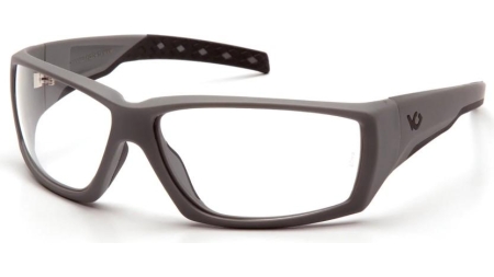 Pyramex Overwatch Shooting Glasses Grey with Clear Lens Anti Fog