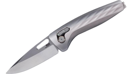 SOG Knives One-Zero XR Folding Knife 3-1/10" Drop Point Blade Silver Black Box