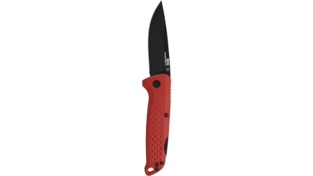 SOG Knives Adventurer LB Folding Knife 3" Drop Point Blade Red