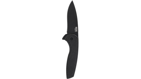 SOG Knives Aegis FLK 2.0 Folding Knife 3-1/4" Drop Point Blade Black Blister