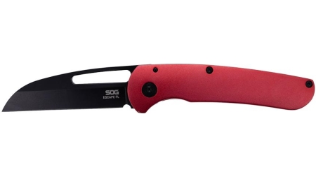 SOG Knives Escape FL Folding Knife 3" Sheepsfoot Blade Red Black