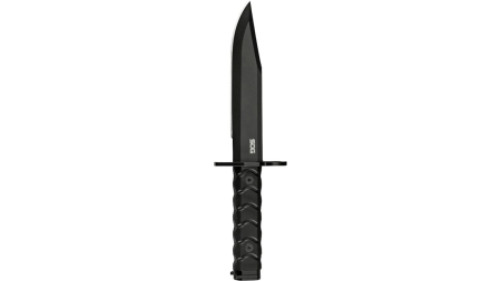 SOG Knives BAR15C Clip Point Bayonet Fixed Knife 7-1/10" Clip Point Blade Black Box