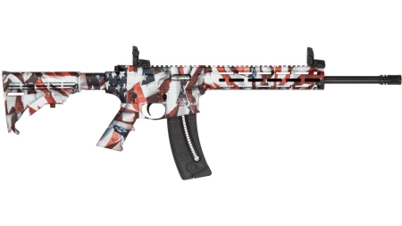 M&P 15-22 Sport Flag Finish .22 LR 25rd Magazine(1) 16.5" Threaded Barrel M-LOK Handguard Folding Sights