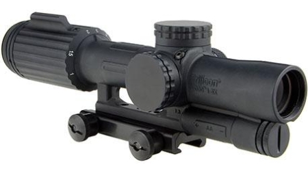 Trijicon VCOG Rifle Scope - 1-6x24mm Red Segmented Circle/Crosshair MOA Reticle w/ Thumb Screw Mt.