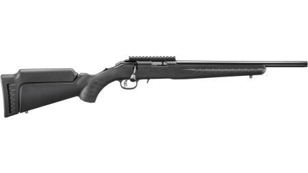 Ruger American Rimfire Rifle .22 WMR 9rd Magazine(1) 16.1" Threaded Barrel Black Synthetic Stock