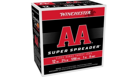 Winchester AA Super Spreader Shotshells 12ga 2-3/4" 1oz 1250 fps 25/ct