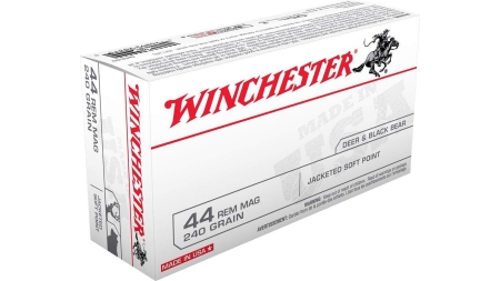 Winchester USA Handgun Ammunition .44 Mag 240 gr JSP 50/ct