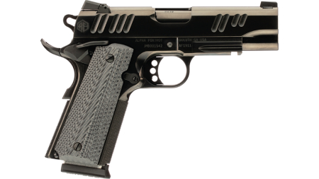 Alpha Foxtrot 1911 Handgun 9mm Luger 9rd Magazine 4.25" Barrel Polished DLC Finish