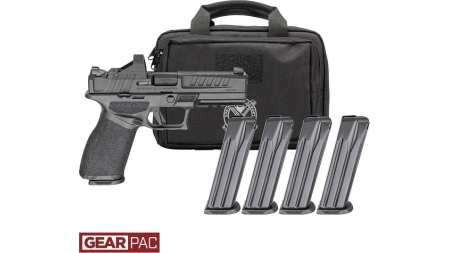 SPRINGFIELD ARMORY ECHELON 4.5F FS 9MM PISTOL U DOT GEAR PAC VIRIDIAN RFX11,BAG,4MAGS CALI COMP