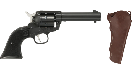 RUGER WRANGLER 22LR BLK 4.6" W/HOLST